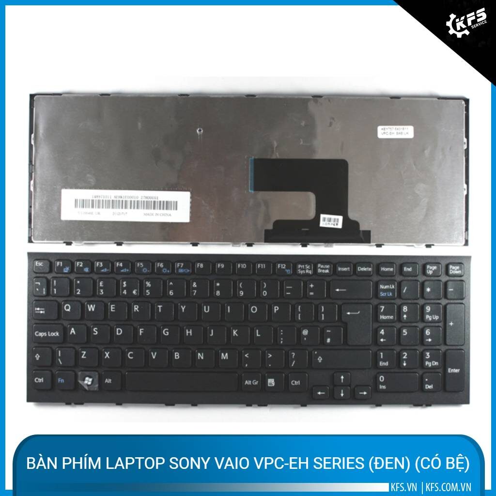 ban phim laptop sony vaio vpc eh series den co be