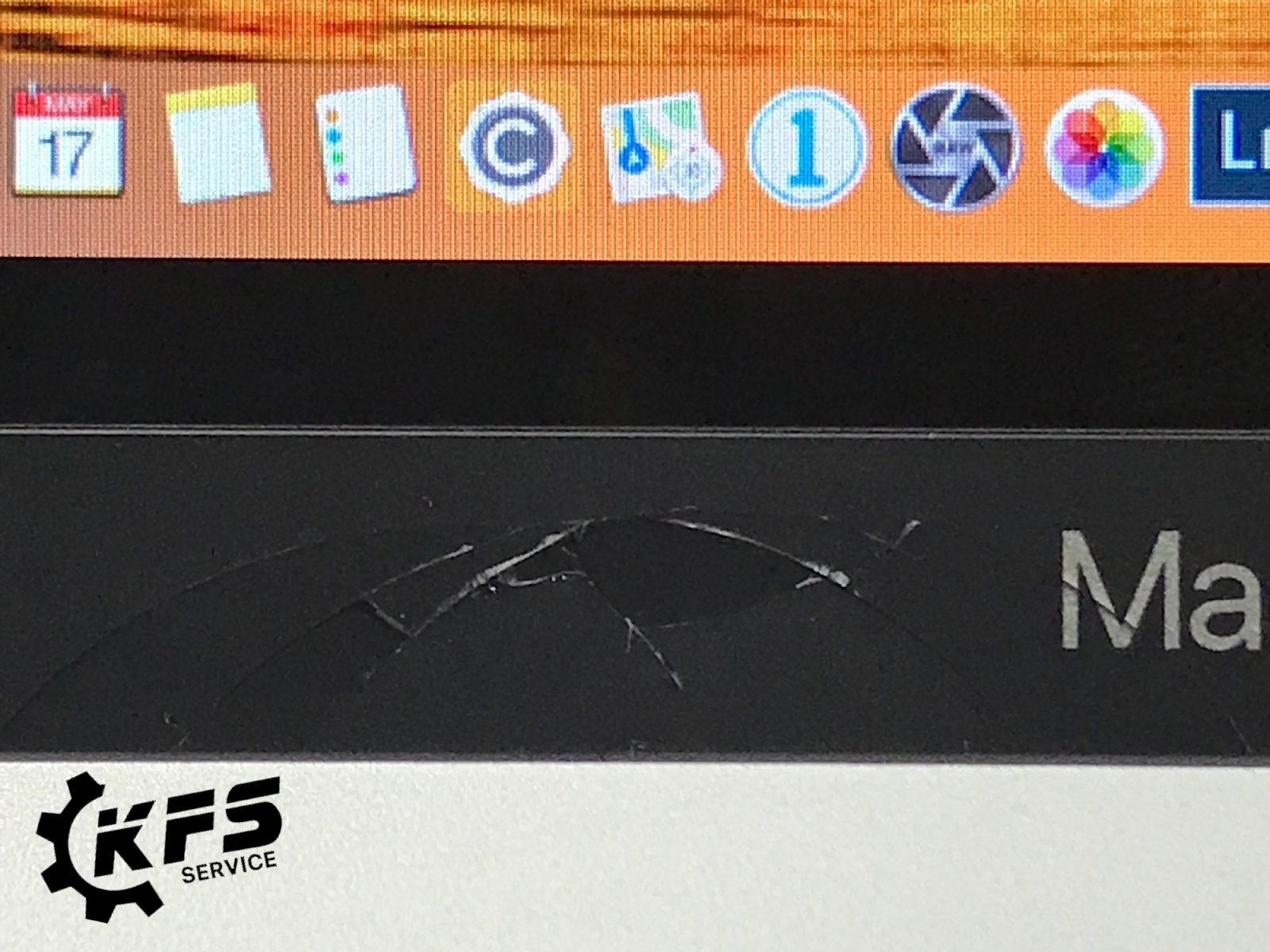 broken Macbook logo strip