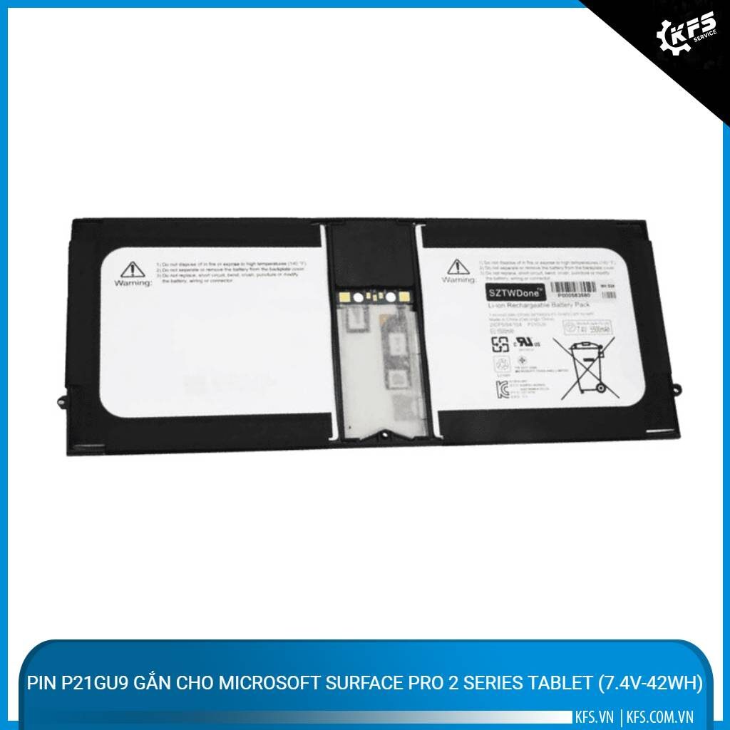 pin p21gu9 gan cho microsoft surface pro 2 series tablet 74v 42wh